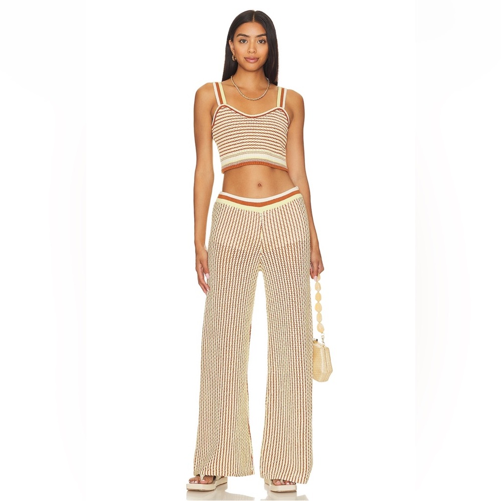 MONROW striped crochet set